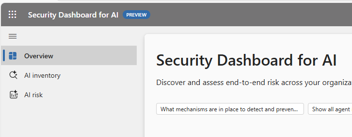Security Dashboard for AI in Microsoft 365 (Preview)