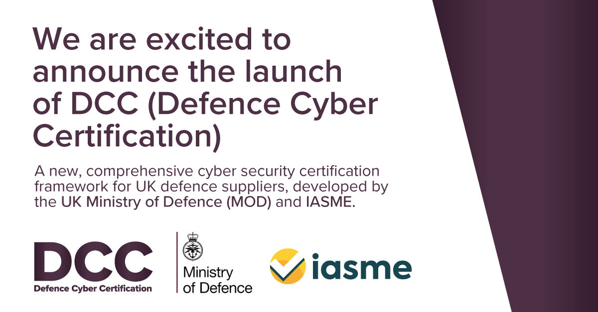 What is the new Defence Cyber Certification (DCC)?